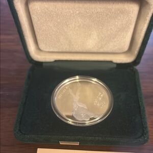 1988 Calgary olympic coin with case  - Speed skating